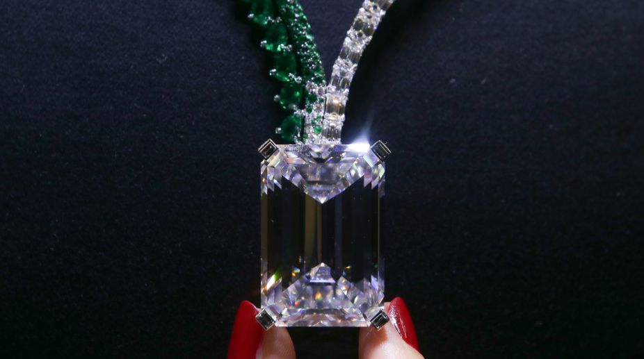 Largest diamond ever auctioned sold for record $34 mn in Geneva