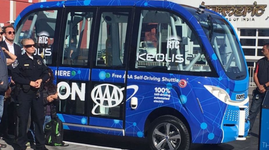 World’s first self-driving shuttle crashes on first day in U.S.