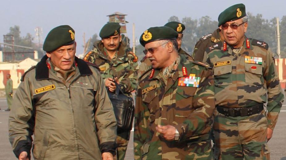 Army chief General Bipin Rawat visits forward posts on LoC