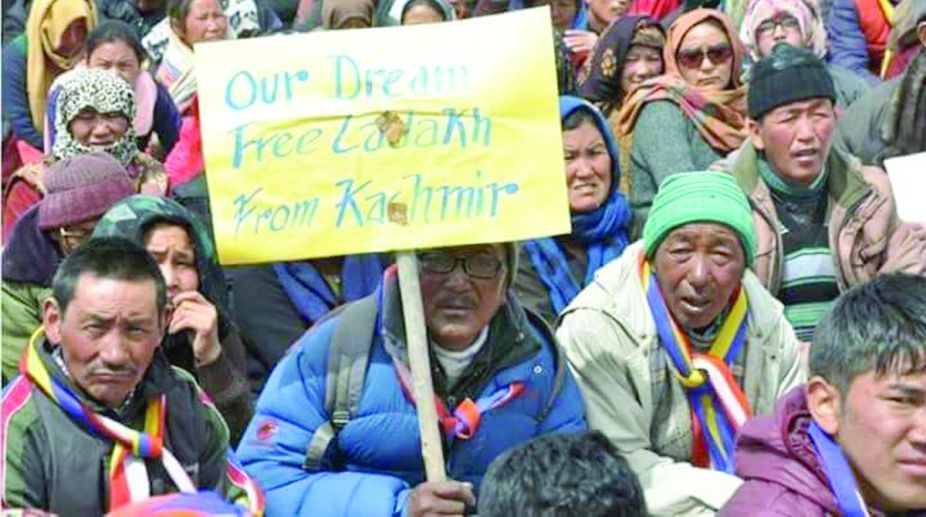 A campaign for UT status in freezing Ladakh