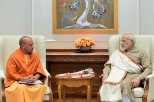 Day after sweeping UP civic polls, CM Yogi meets PM Modi