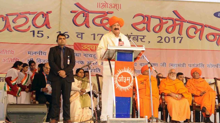 Vedas have great relevance to humanity in our times: Naidu