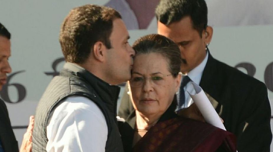 A kiss on mother’s forehead, a perfect farewell to Sonia Gandhi