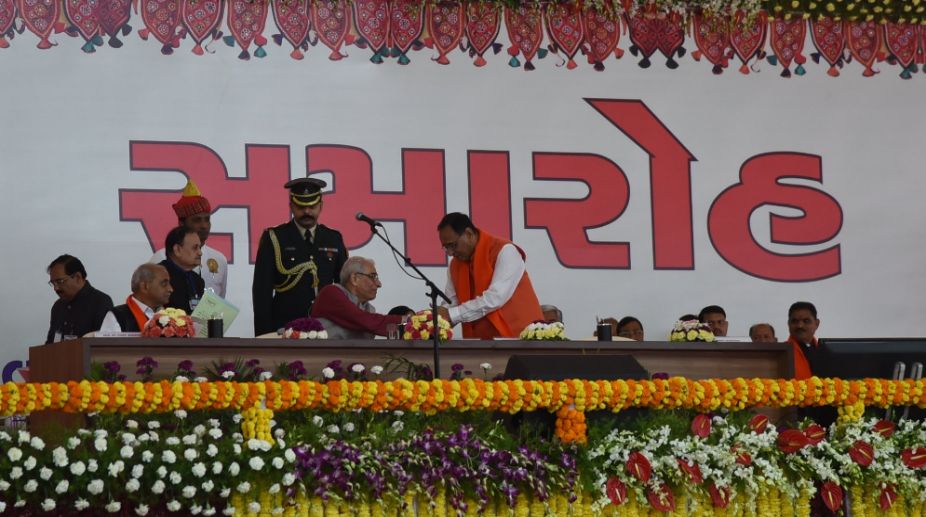 Vijay Rupani takes oath as Gujarat Chief Minister
