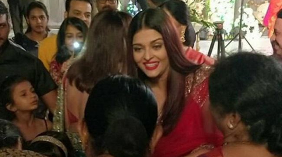 Aishwarya Rai Bachchan attends cousin’s wedding