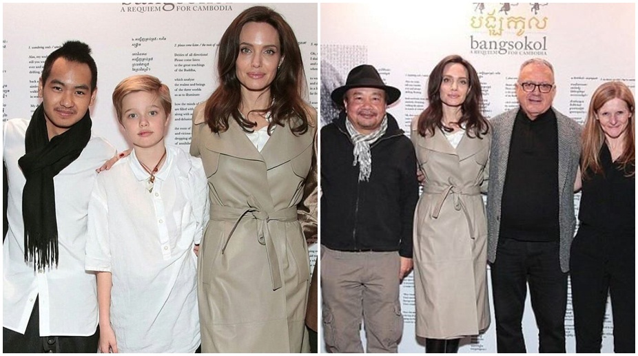 Jolie brings kids to event remembering Cambodian genocide
