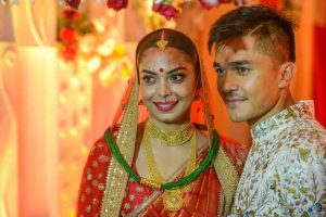 Chhetri marries long-time girlfriend Sonam