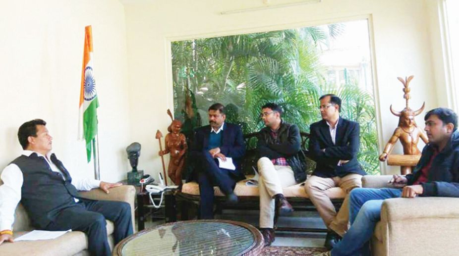 Gurung in Delhi, says ready to cooperate