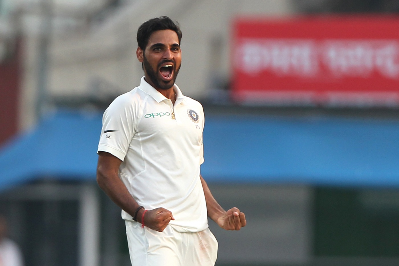 <p>5. Bhuvneshwar Kumar <p>Bhuvneshwar Kumar is considered to be one of the most important bowlers from the Indian side. Bhuvneshwar has the capacity to move (swing) the ball both the ways. If everything will go good with the pacer, he can be a key player to watch out for in the upcoming three-match Test series.
(Photo Credit- Twitter) img