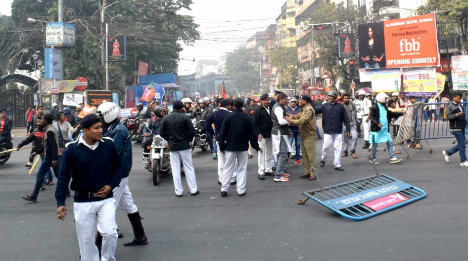 BJP-Trinamool clashes erupt over bike rally