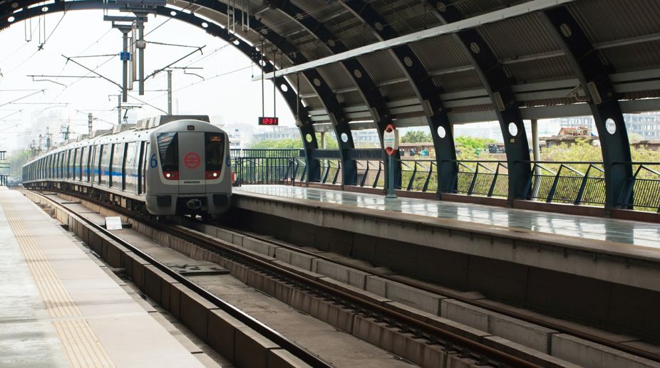 Watch | Lucky escape for man crossing Delhi Metro tracks