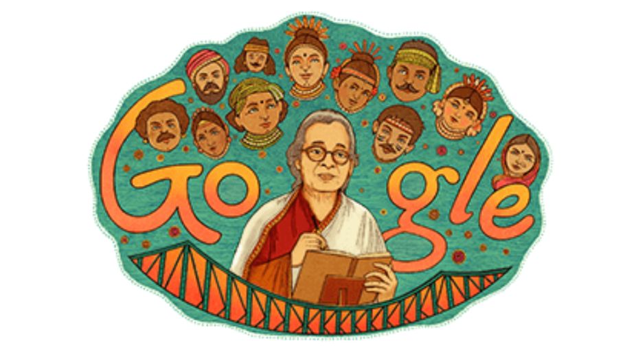 Google dedicates doodle to author-activist Mahasweta Devi