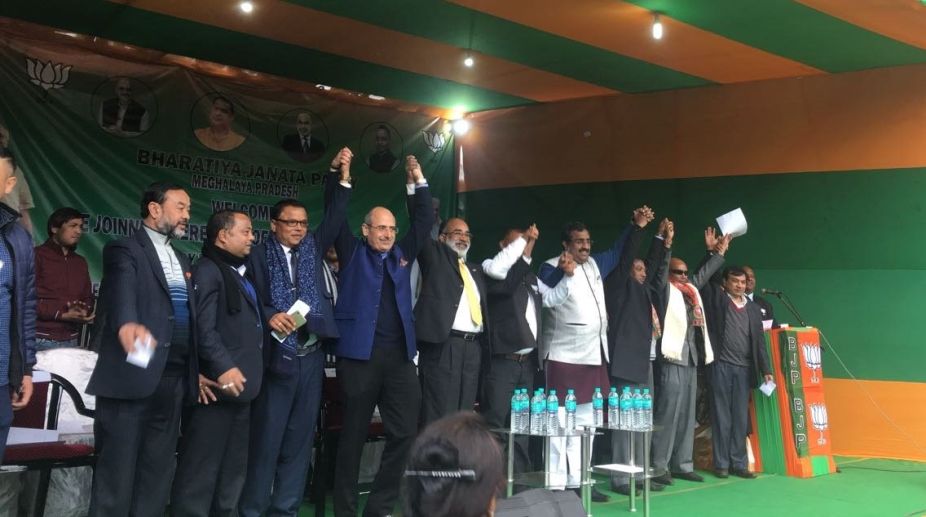 Four Meghalaya legislators join BJP in poll-bound state