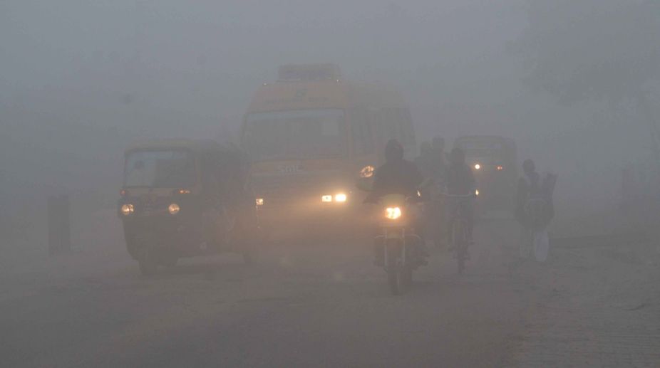 Dense fog occurs at many places in UP