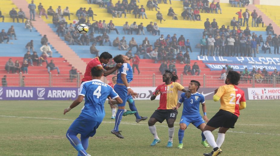 I-League: East Bengal thump Arrows to stay on top