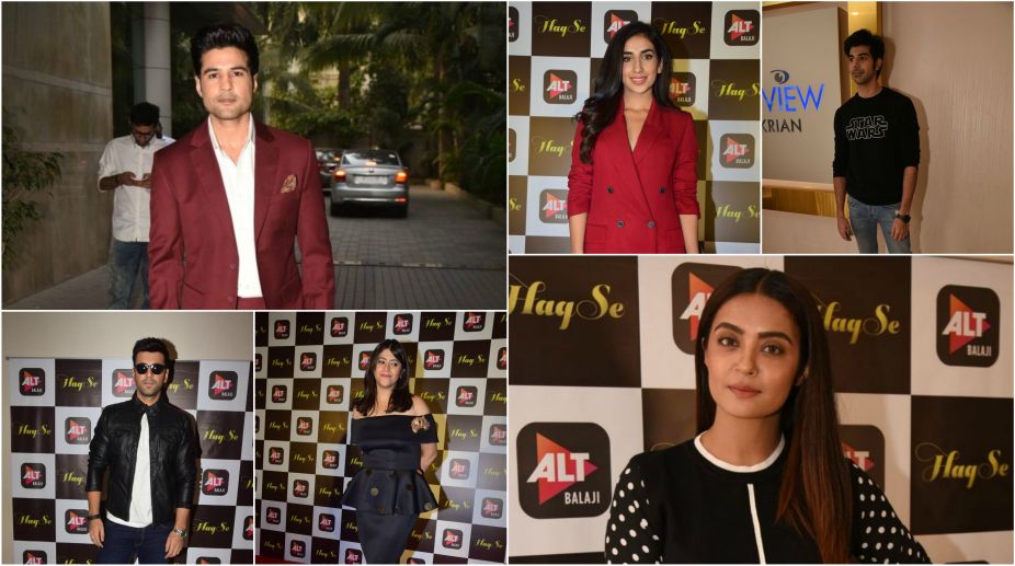 In pics: B-town celebs at ALTBalaji’s ‘Haq Se’ trailer launch