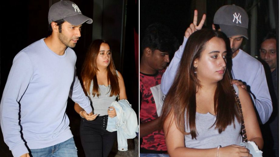 Twinning couple Varun, Natasha spotted on movie date