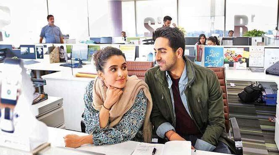 In Pics: Ayushmann Khurrana on the sets of ‘Badhaai Ho’