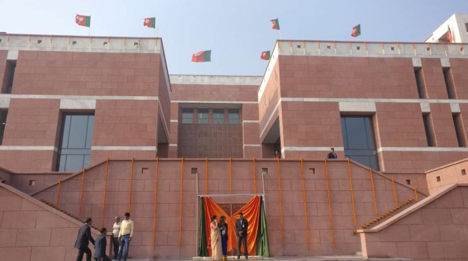 Delhi: PM Modi opens new BJP HQ at Deen Dayal Upadhyaya Marg