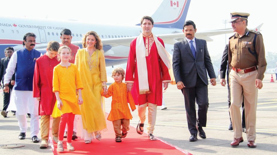 Canadian PM Justin Trudeau arrives in Amritsar