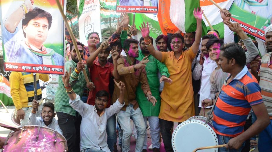 MP bypoll: Congress wins Mungaoli, ahead in Kolaras