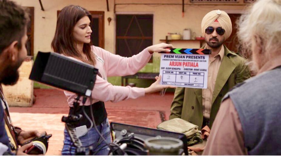 Kriti Sanon becomes ‘assistant director’ on sets of ‘Arjun Patiala’