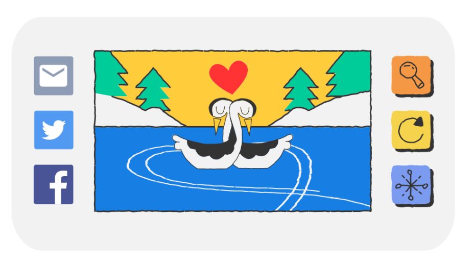 Valentine’s Day: Google doodles with Valentine’s twist