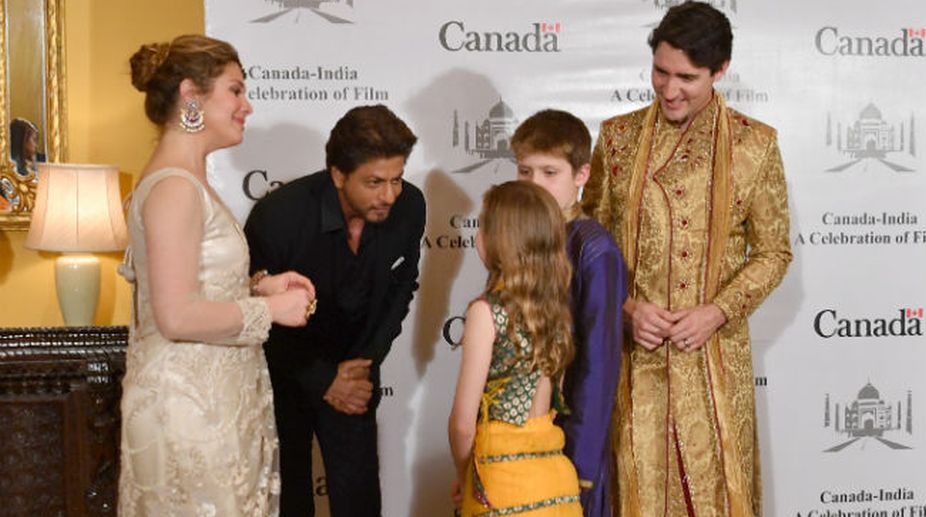 Watch: Justin Trudeau meets SRK, Aamir Khan, other B-Town actors