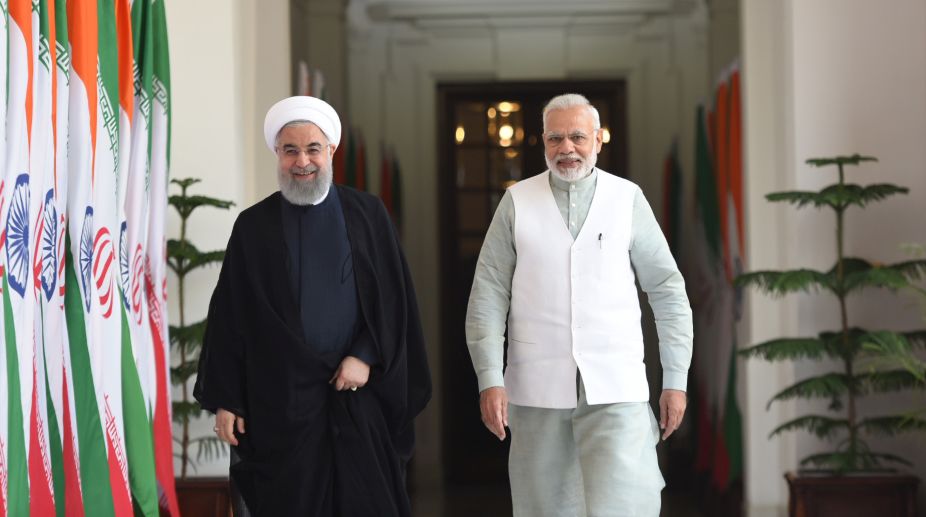 Iranian President Rouhani, PM Modi hold bilateral talks
