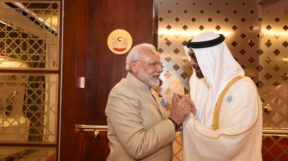 PM Modi received personally by Crown Prince Al Nahyan in UAE
