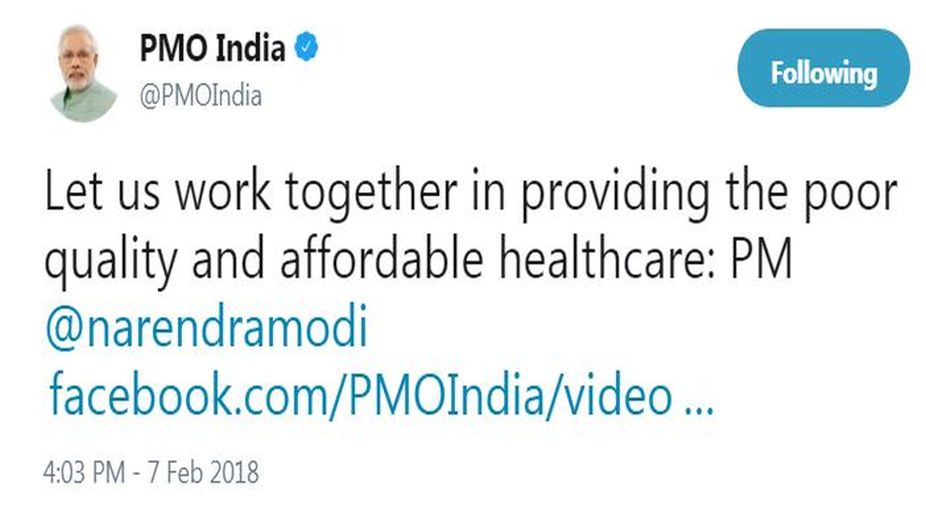 PMO’s tweet goof-up results in laugh-riot
