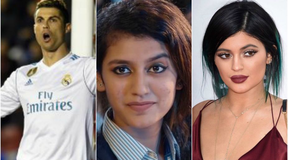 Priya Prakash marks her place after Cristiano Ronaldo, Kylie Jenner on social media
