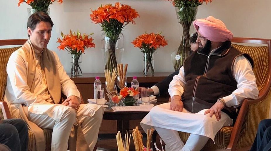 Punjab CM Amarinder meets Trudeau, Sajjan; flags ‘Kahlistan’ issue