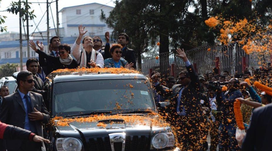 Shillong: Rahul Gandhi calls PM Modi ‘instrument of corruption’
