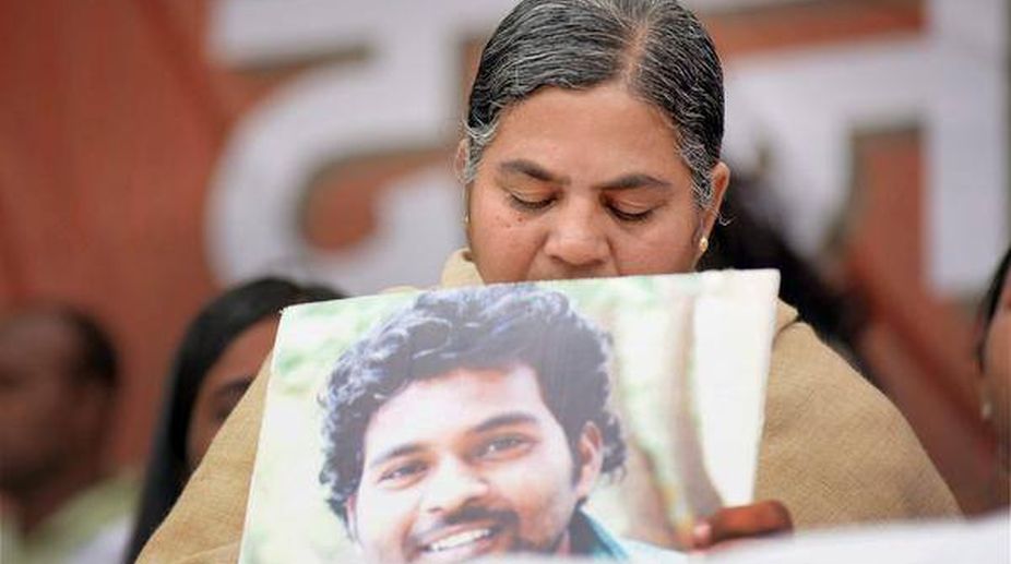 Rohit Vemula’s mother accepts Rs 8 L compensation from Hyderabad University