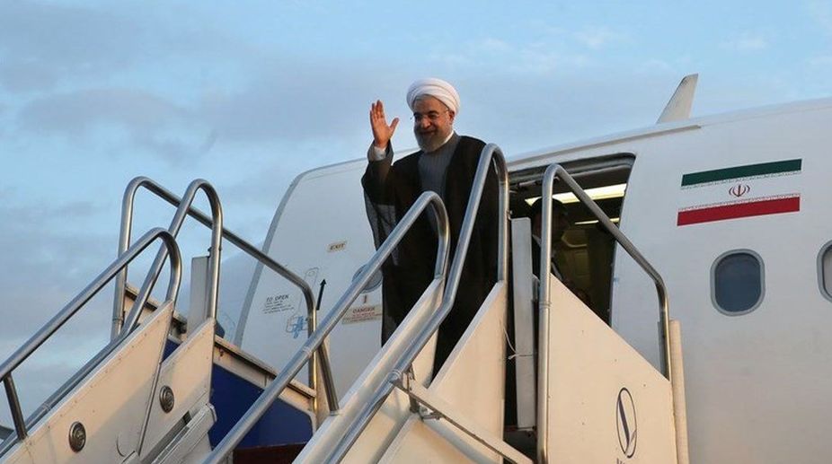 Iranian President Hassan Rouhani arrives in India for 3-day visit