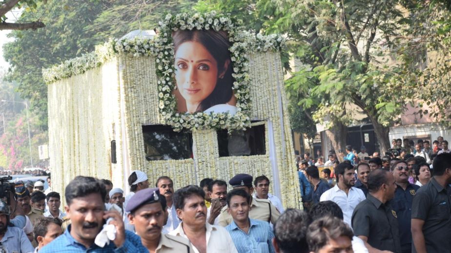 The last journey of the first female superstar Sridevi