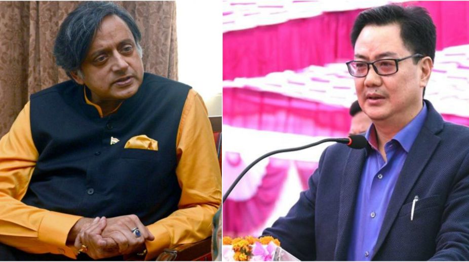 Tharoor, Rijiju get into Twitter duel over ‘Why I Am A Hindu’