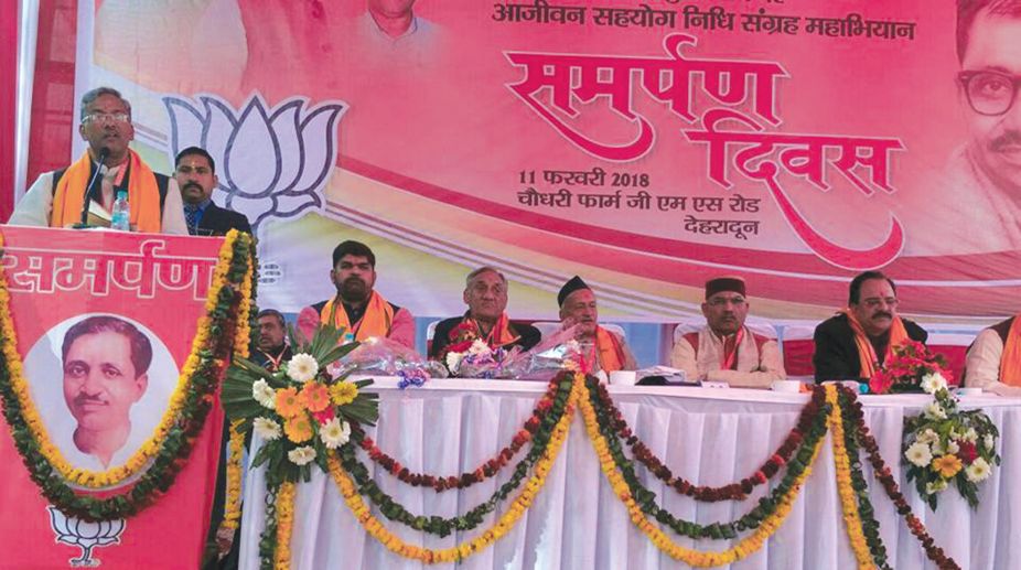 U’khand BJP meets fund raising target, collects Rs 25.11 cr