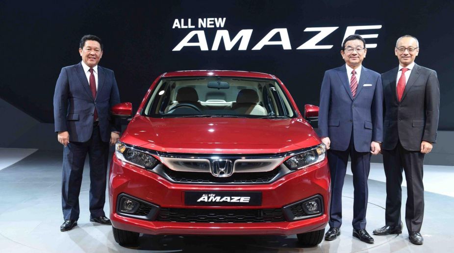 Honda unveils all new Amaze, CR-V and Civic models at Auto Expo 2018