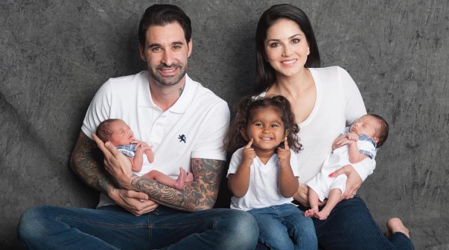 Sunny Leone welcomes twin baby boys