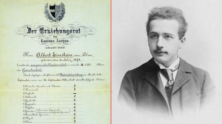 Here is the report card of Albert Einstein which proves he was excellent in mathematics