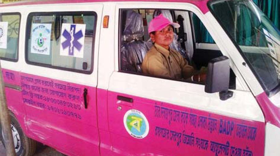 Ladies at the wheels in North Dinajpur