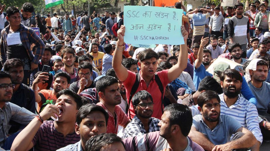 SSC paper leak, ‘Rape Roko’: A day of protests in Delhi