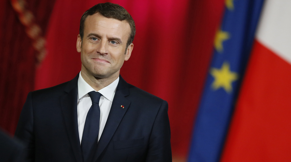 French President Macron defends Syria strikes in EU debate