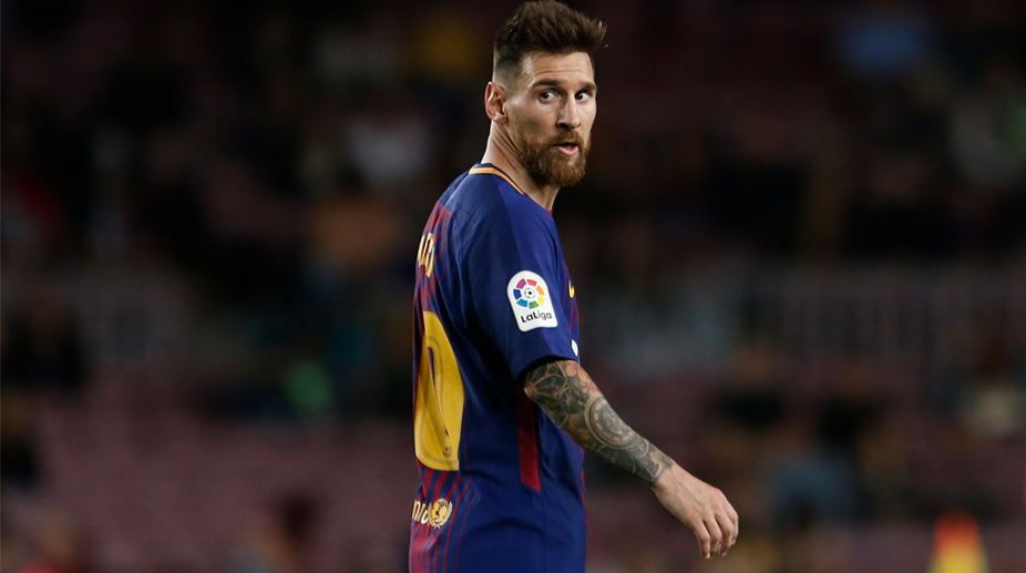 Messi participates in Barca training for La Liga match against Sevilla
