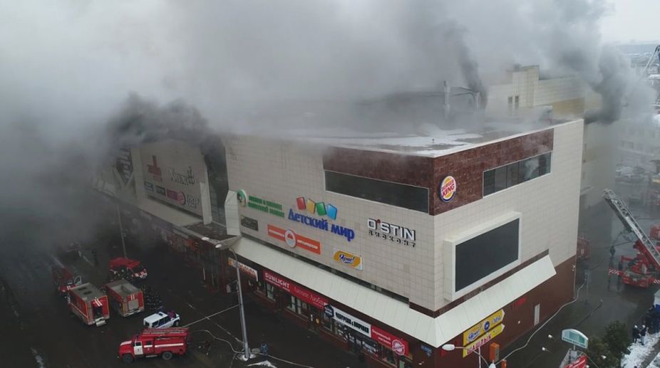 Russia’s fire ravaged mall built illegally: Investigators