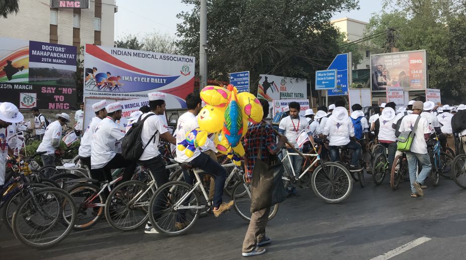 Allopathic doctors’ mega rally in Delhi against NMC Bill
