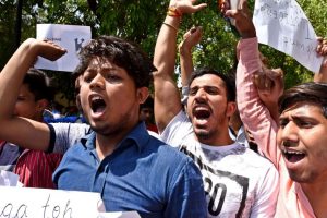 CBSE paper leak: Fresh protest outside board’s headquarters in Delhi