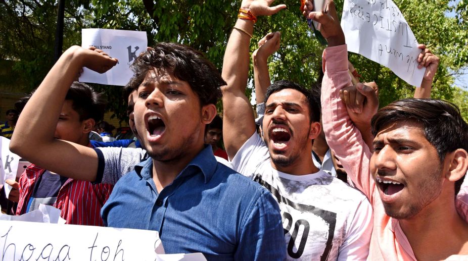 CBSE paper leak: Fresh protest outside board’s headquarters in Delhi